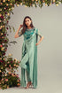 Mint Colour Drape Saree